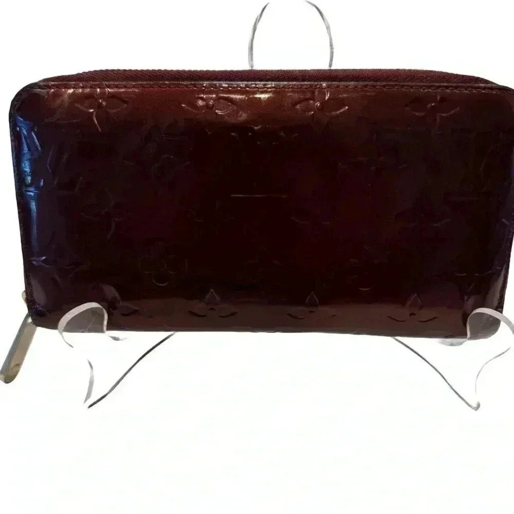 LOUIS VUITTON Long Wallet Zippy Monogram Vernis Bordeaux Date Code SP2120 - Picture 2 of 16